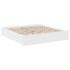 Estructura cama con cajones madera ingeniería blanca 180x200