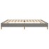 Estructura de cama tela gris oscuro 200x200