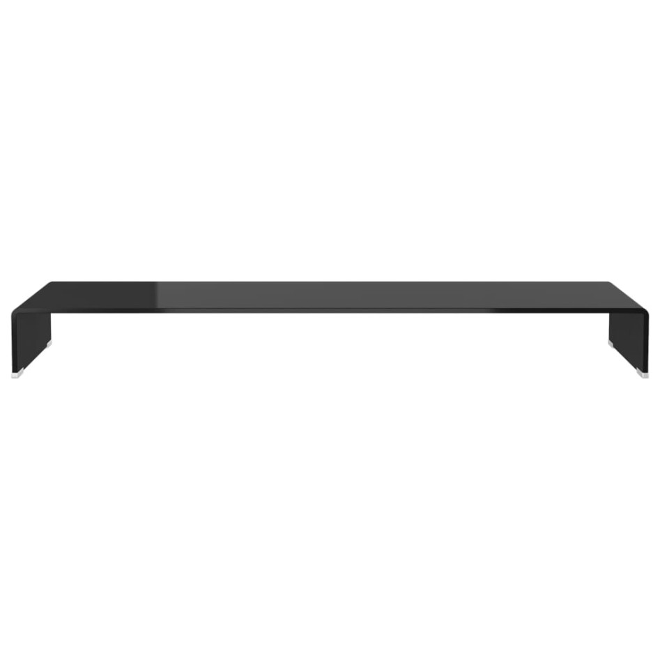 Soporte para TV/Elevador monitor cristal negro 120x30x13