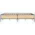 Estructura cama madera ingeniería metal roble Sonoma 140x200