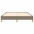 Estructura de cama de tela gris taupe 140x200