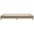 Estructura de cama de tela gris taupe 140x200