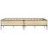 Estructura cama madera ingeniería metal roble Sonoma 140x190