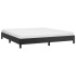 Estructura de cama de cuero sintético negro 160x200