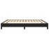 Estructura de cama de cuero sintético negro 160x200