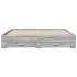 Cama con cajones madera ingeniería gris Sonoma 200x200