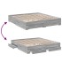 Cama con cajones madera ingeniería gris Sonoma 200x200