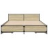 Cama con cajones madera ingeniería roble Sonoma 120x200