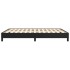 Estructura de cama de cuero sintético negro 140x200
