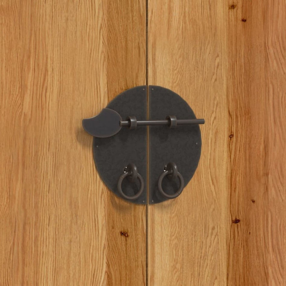 Conjunto de muebles de baño 3 piezas madera maciza de