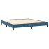 Estructura de cama de terciopelo azul 180x200