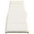 Tumbona con cojín ratán sintético beige 55x199x50