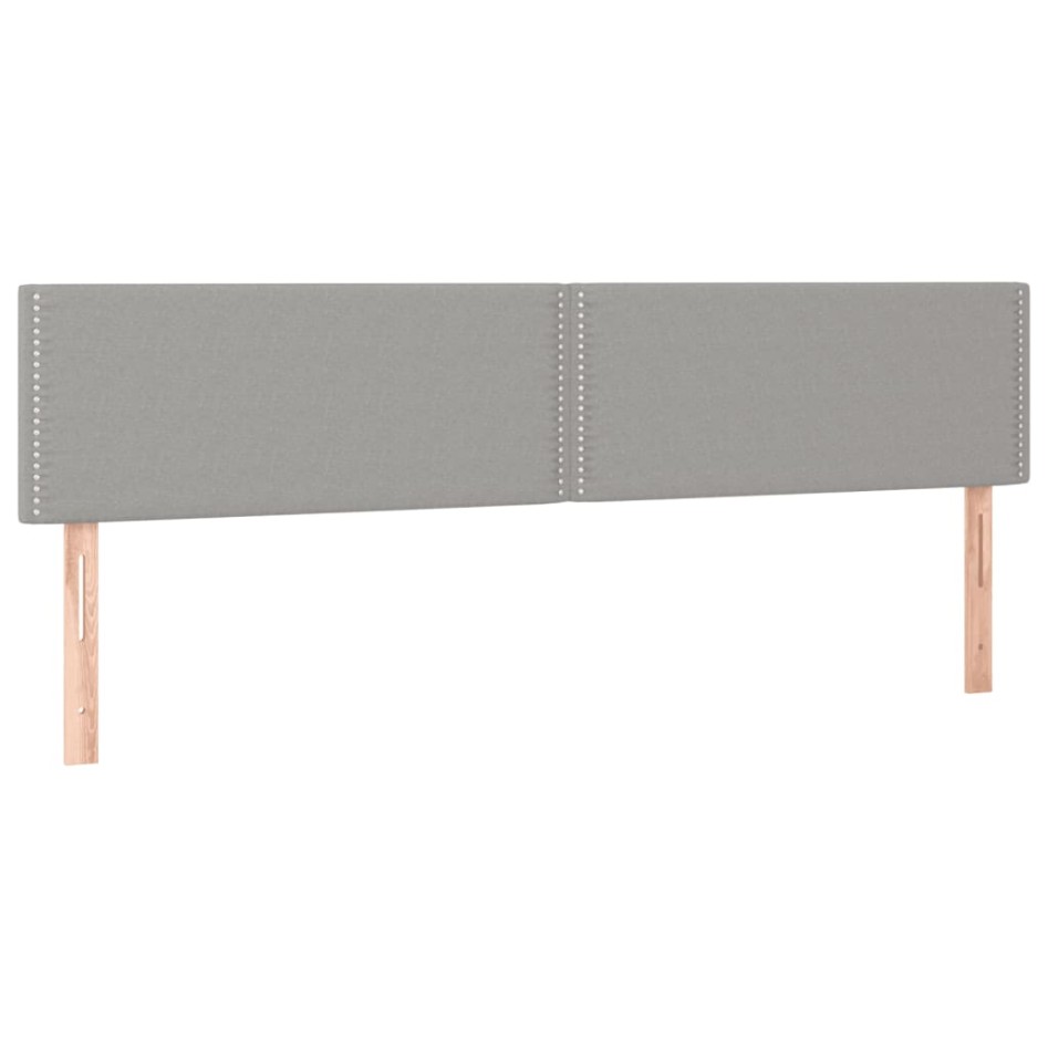 Cama box spring con colchón tela gris claro 120x190