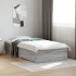 Cama con cajones madera ingeniería gris Sonoma 90x200