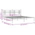 Estructura de cama con cabecero metal negro 183x213