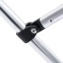 Toldo bimini de 2 arcos gris 148,5x133x104
