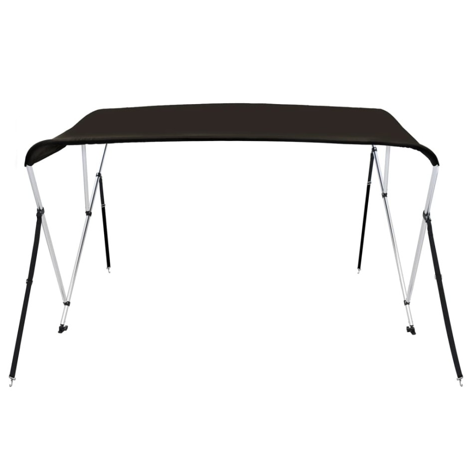 Toldo bimini de 3 arcos negro 183x152x133