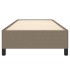Estructura de cama de tela gris taupe 90x190
