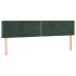 Cama box spring con colchón terciopelo verde oscuro 120x190