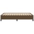 Estructura de cama de tela marrón oscuro 120x200