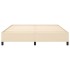 Estructura de cama de tela color crema 160x200