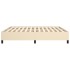 Estructura de cama de tela color crema 160x200