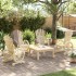Sillones de jardín Adirondack 4 uds madera maciza de