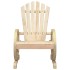 Sillones de jardín Adirondack 4 uds madera maciza de