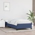 Estructura de cama de tela azul 90x190