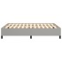 Estructura de cama de tela gris claro 140x190