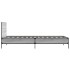 Estructura cama madera ingeniería metal gris Sonoma 100x200