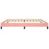 Estructura de cama de terciopelo rosa 200x200