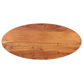 Tablero de mesa ovalado madera maciza de acacia 140x50x2,5