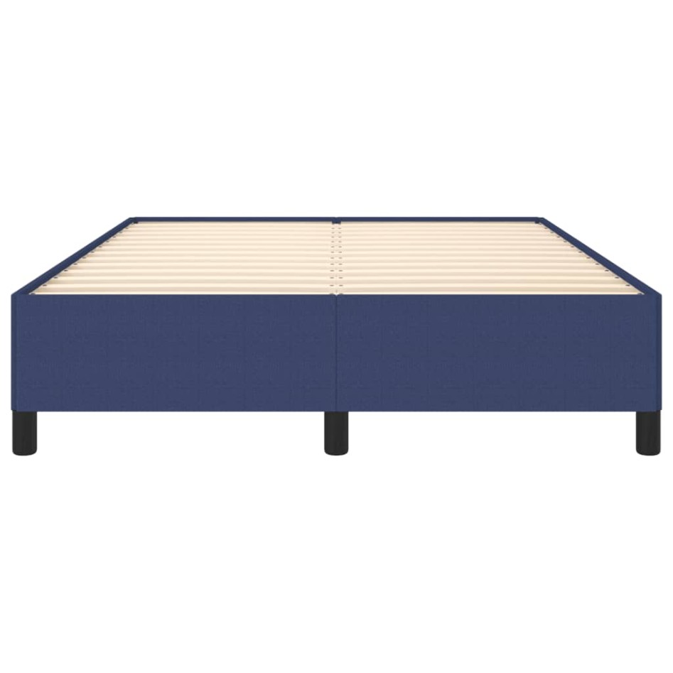 Estructura de cama de tela azul 140x190