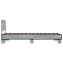 Estructura cama madera ingeniería metal gris Sonoma 90x190