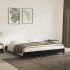 Estructura de cama de terciopelo gris claro 180x200