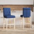 Taburetes altos 2 uds madera maciza de caucho y