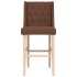 Taburetes altos 2 uds madera maciza de caucho y