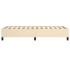 Estructura de cama de tela color crema 100x200