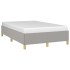 Estructura de cama de tela gris claro 120x200
