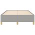 Estructura de cama de tela gris claro 120x200
