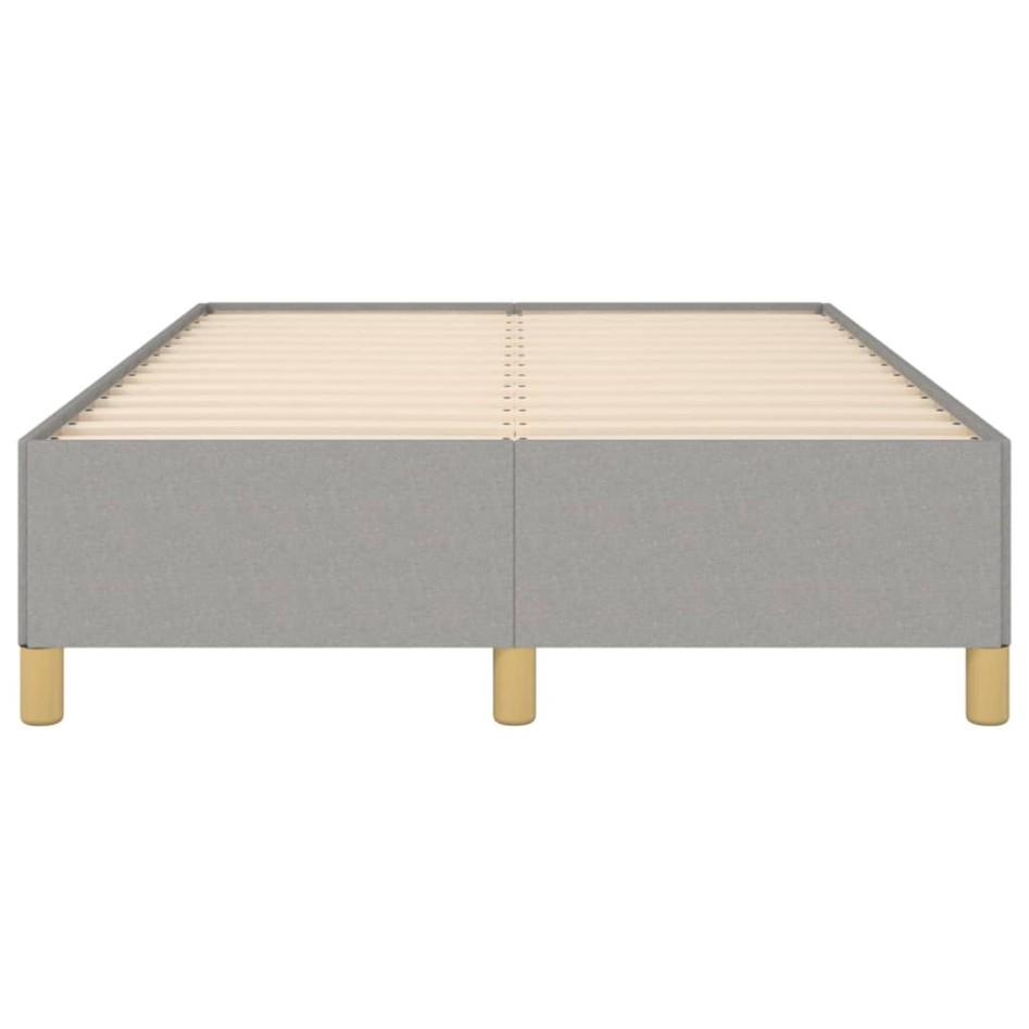 Estructura de cama de tela gris claro 120x200