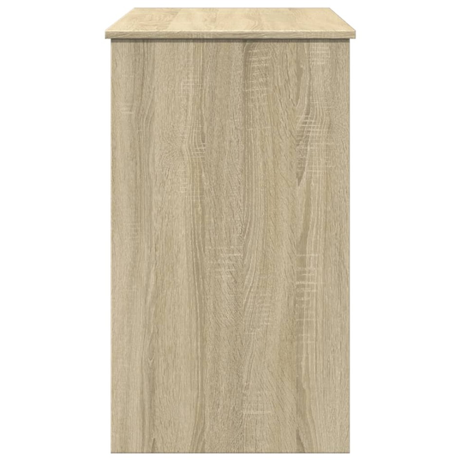 Tocador con espejo color roble Sonoma 100x45x76