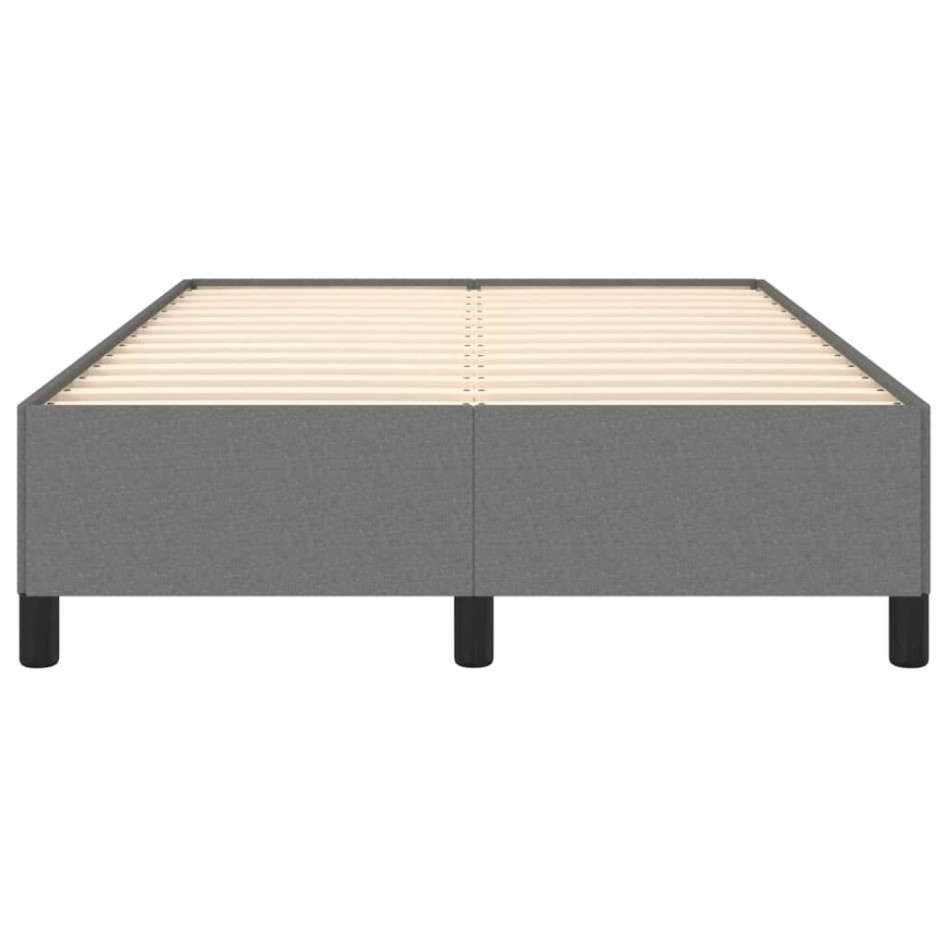 Estructura de cama de tela gris oscuro 120x200