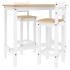 Set de bar 3 piezas madera maciza de pino