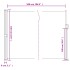Toldo lateral retráctil blanco 160x500