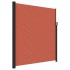 Toldo lateral retráctil terracota 220x600