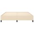 Estructura de cama tela color crema 180x200