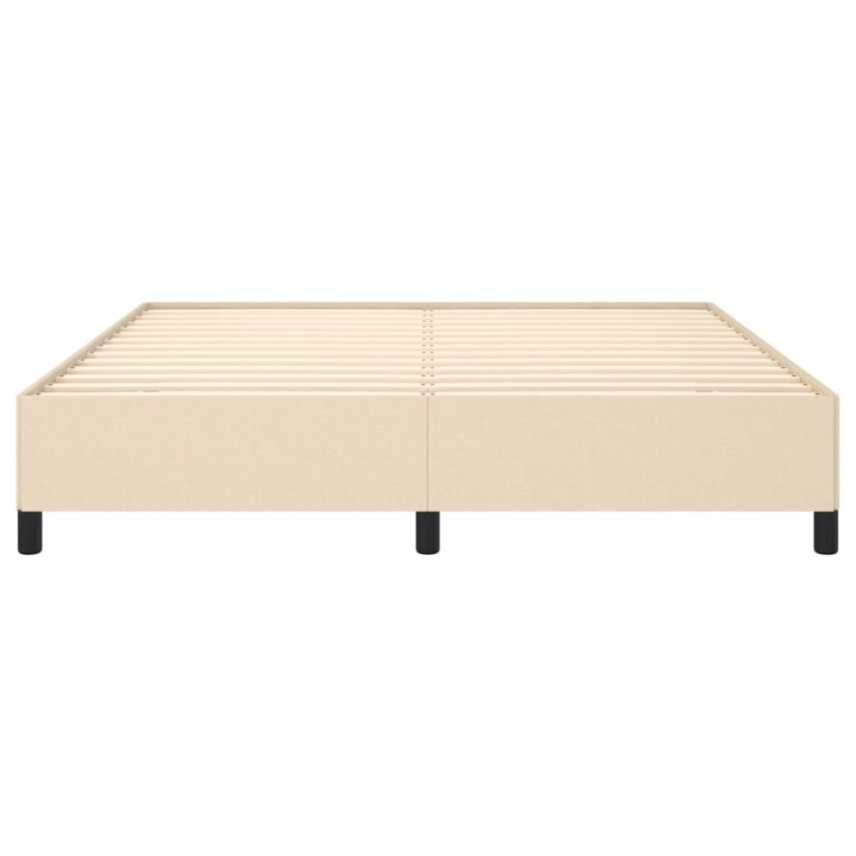 Estructura de cama tela color crema 180x200