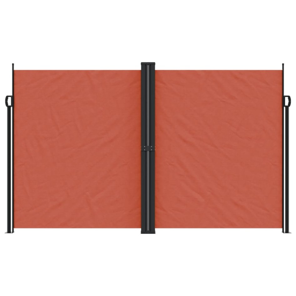 Toldo lateral retráctil terracota 200x600